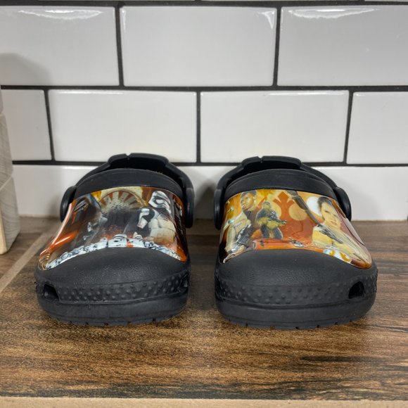 CROCS Classic Star Wars Clog Toddler Boys Size c4/5 Shoes Black Comfort Slip Ons - Picture 2 of 12